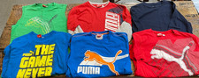 6 Y2K Boys Shirt Lot Size 10 Large Gap  Puma Multicolor