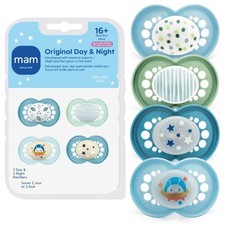 Baby Pacifiers 16 Months, Binky for Newborn Babies, BPASkin Soft Silicone Ni...