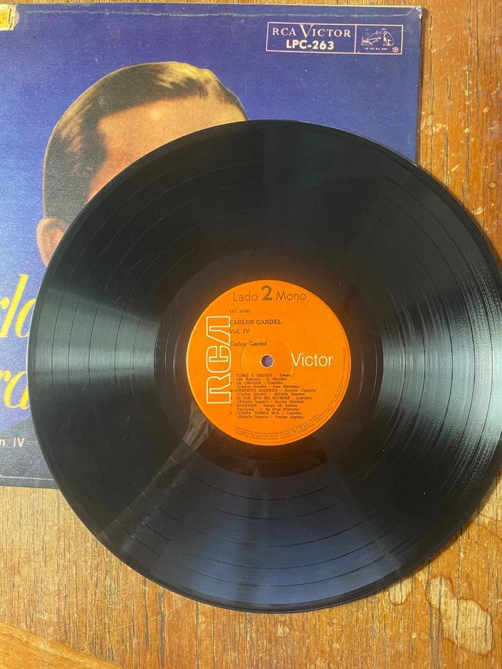Carlos Gardel – Carlos Gardel Vol. IV (Colombia) LP Vinyl VG - Image 4 of 4