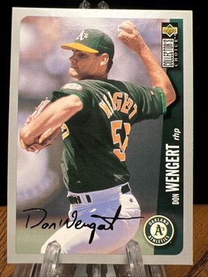1996 Collector's Choice Don Wengert Silver Signature #247 Oakland