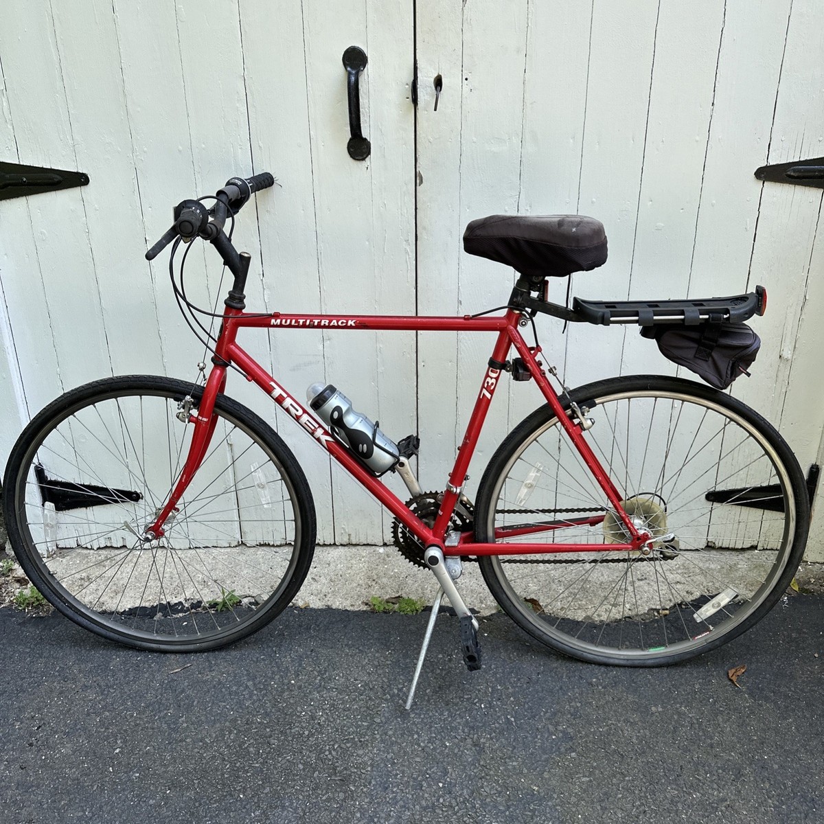 VTG TREK 730 Hybrid Road Bike Red Cromoly Frame Tall 60cm Needs