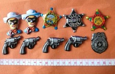 Tin badge American police etc. Showa retro