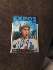 2001 Topps Chrome Traded Rookie Reprint Signed #118 1986 Andres Galarraga Expos