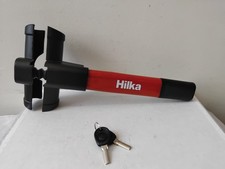 Hilka 83550466 T-Bar Steering Wheel Lock, Red & Black