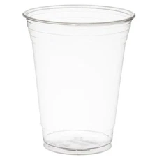 CPC TP12 12 oz Disposable Clear Heavy Duty Plastic Cup  Case of 1000 - 20 Cas...