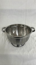 Stainless Steel Colander Strainer 11" Round Food Drainer