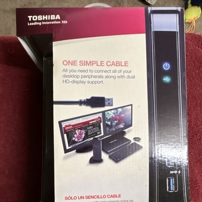 Toshiba Docking Station Dual HD-Display Support USB 3.0 Black