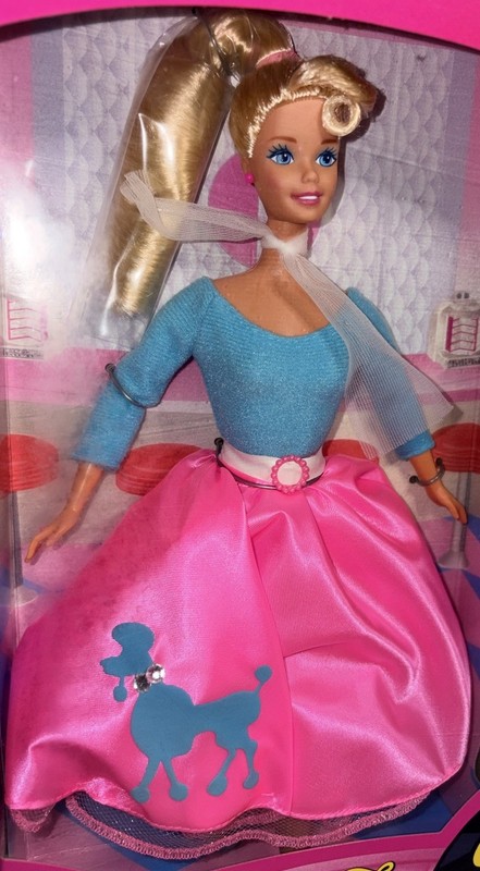 Vtg 1996 Mattel Special Edition #15820 Poodle Skirt Fifties Fun Barbie NRFB D7