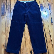 Vintage Polo Ralph Lauren Men  s 34 Fits 32x28 Corduroy Pants Navy Blue Relaxed