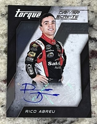 2016 Panini Torque Racing Rico Abreu Driver Scripts Autograph No. DS-RA 