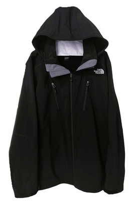 The North Face A9ZV Soft Shell Jacket Men's Large Black Removable Hood Full Zip
