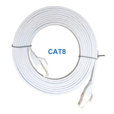 Cat8 Ethernet Kabel flach Hochgeschwindigkeit Netzwerk LAN Verbindung 1-10m