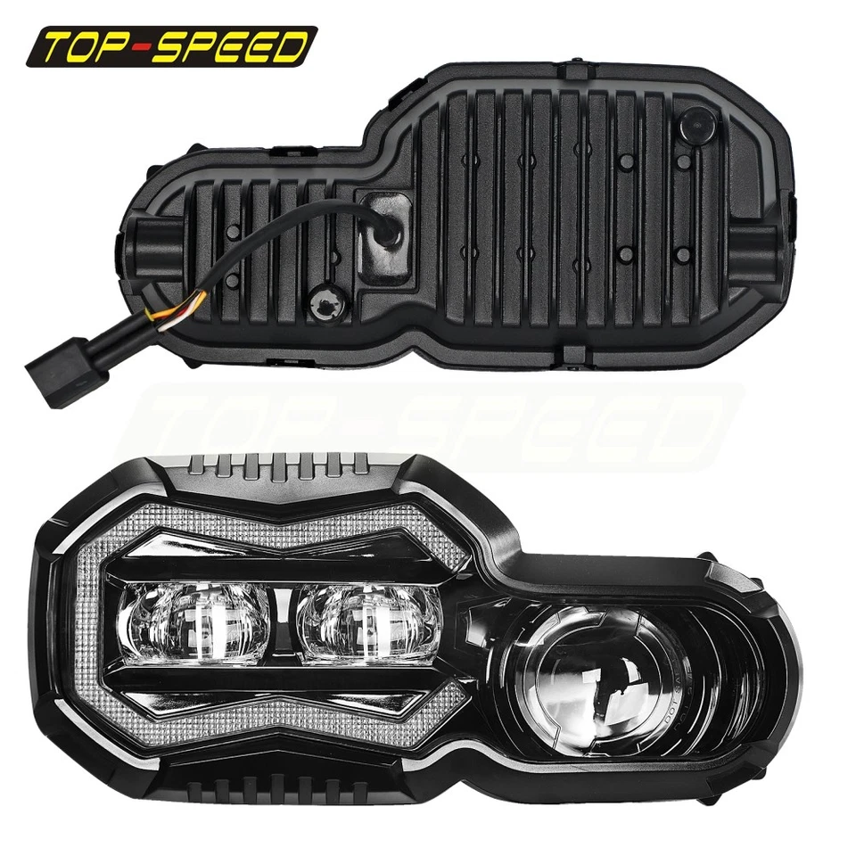 LED Headlights Assembly Daylight Running Light DRL Kit For BMW F700GS 2011-2018 - Image 4 of 4