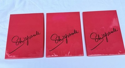 Vintage Schiaparelli Stocking Boxes Shocking Pink Empty Box Lot of 3 Mid Century