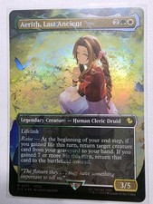 Aerith, Last Ancient (Borderless) (Chocobo Track Foil) Commander: Final Fantasy