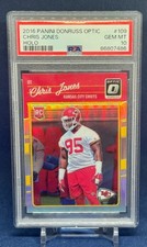 Chris Jones 2016 Panini Donruss Optic #109 Holo PSA 10 Rookie RC Chiefs