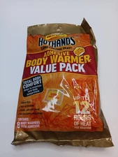 UNUSED HOTHANDS Adhesive Body Warmer Value Pack/ 8 Body Warmers - FAST Shipping!