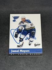 Jamal Mayers 2000-01 Upper Deck Vintage St. Louis Blues Signed Auto Card #317