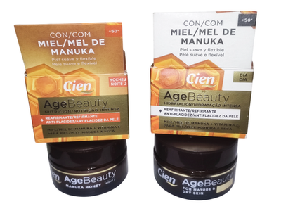Kit Cien Gold Crème Jour & Nuit Anti-Âge 50ml X2 - Soin Régénérant, FPS 6