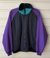 Lands' End Squall Jacket Vintage 1990s Fleece-Lined Colorblock Womens Large