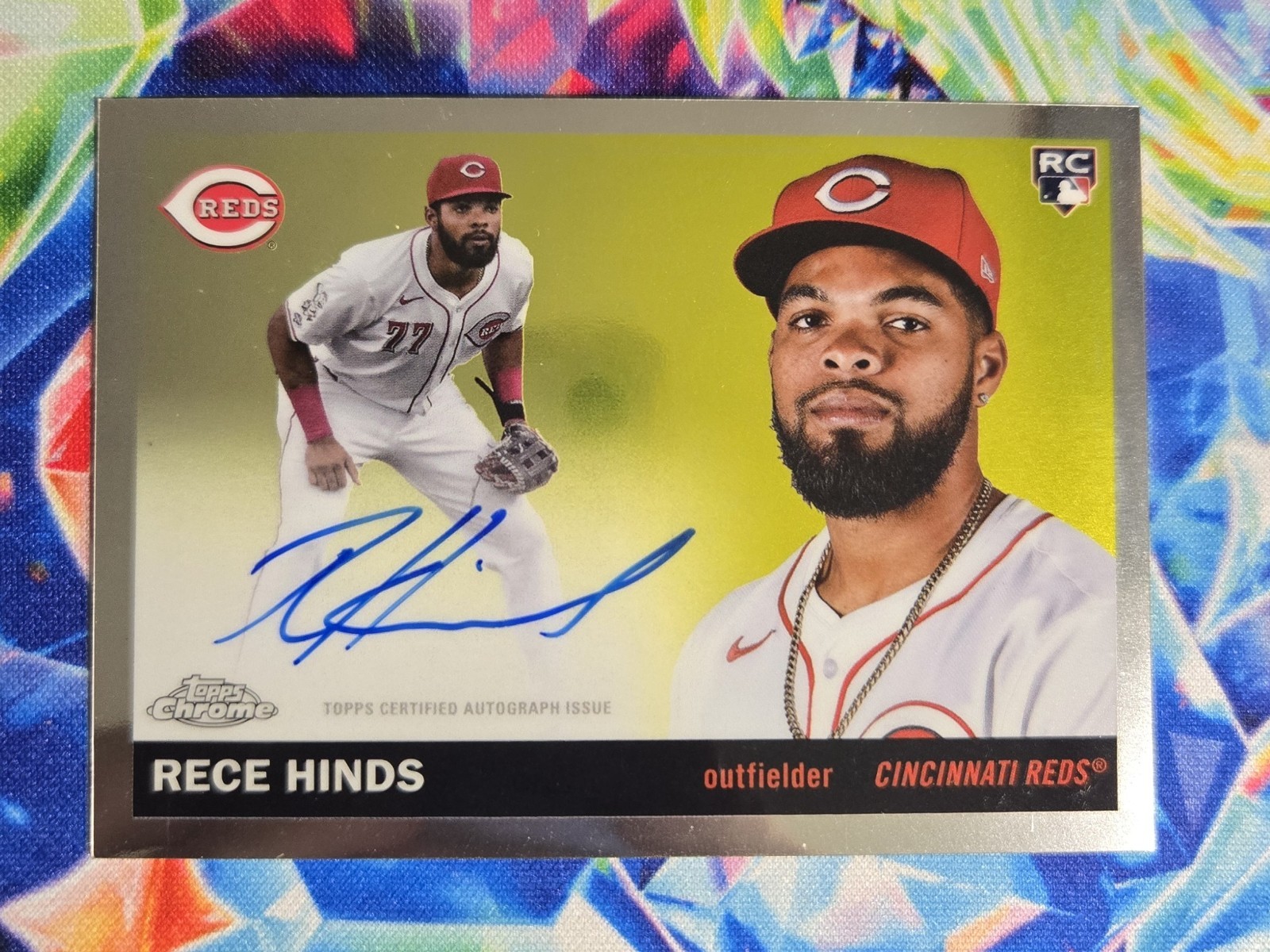 Rece Hinds 2025 Topps Chrome Platinum RC Autographs Reds