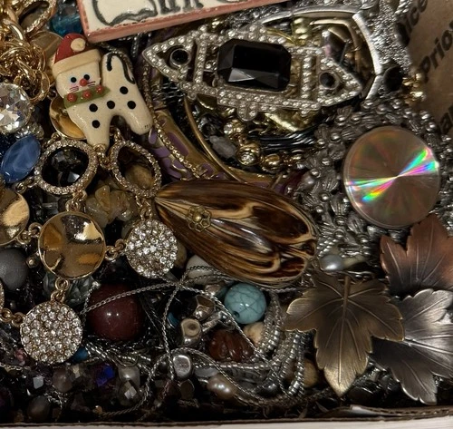Vintage & Modern Some Signed Costume Jewelry Lot Full Small Priority Box # 108