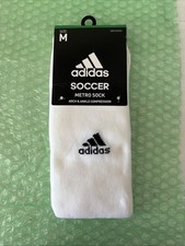Adidas Soccer Metro Sock Size: M White Arch Ankle Compression