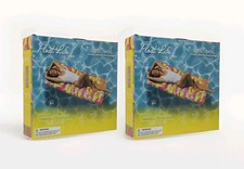 Funboy Float Life 2-Pack: Inflatable Lounger Pool Float, Retro Swirl, Over 63"
