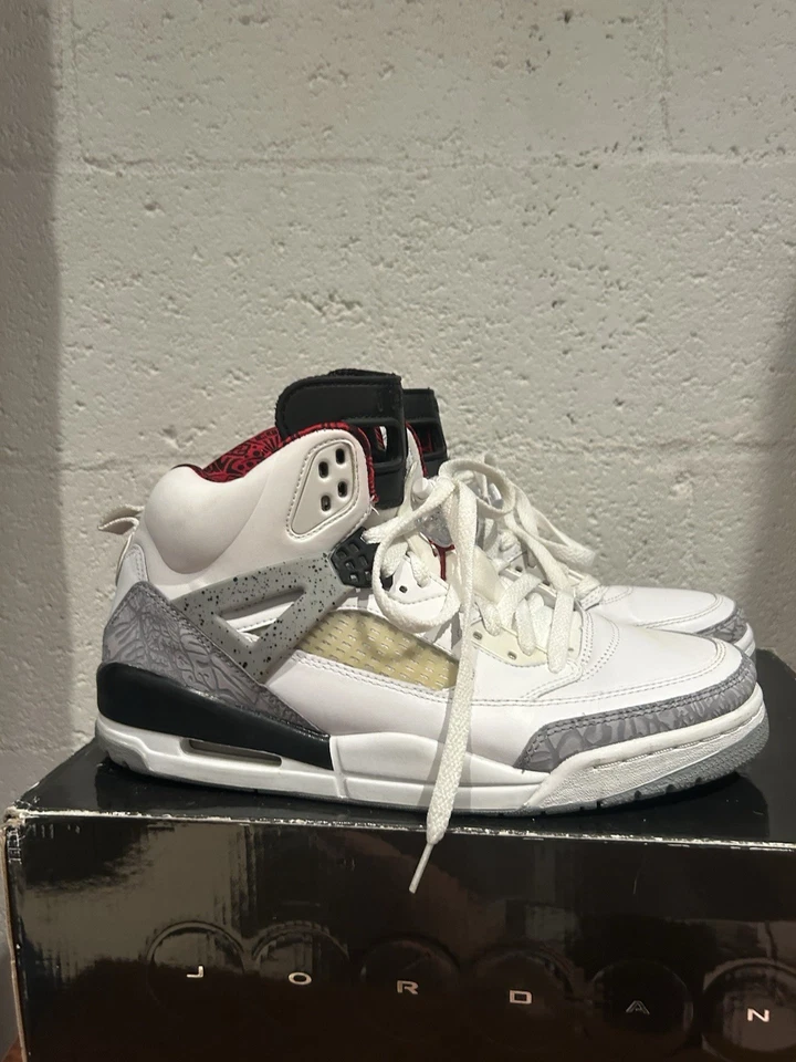 Nike Air Jordan Spizike White Cement Grey Mens Size 10 - Image 4 of 4