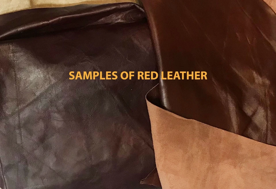Whole leather hides - full cowhide - approximately 36 SF. Various Colors - Image 3 of 4