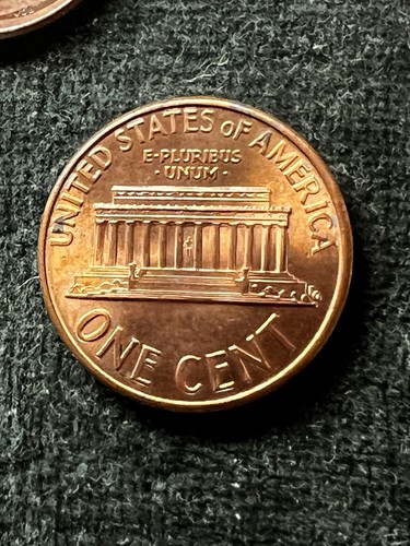 1990-p Lincoln Memorial 1C, Error Coin,DDR,Deep Red Tone, Looks New,Rare,So Nice - Picture 7 of 9