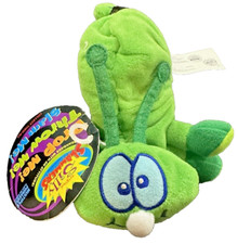 90's Silly Slammers Talking Beanbag Lights Up Plush Green Bug Stretch WORKS 