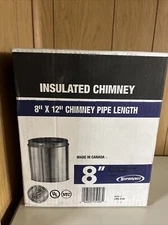 SuperVent Insulated Chimney Pipe 8" x 12" JSC8SA1 New In Box!