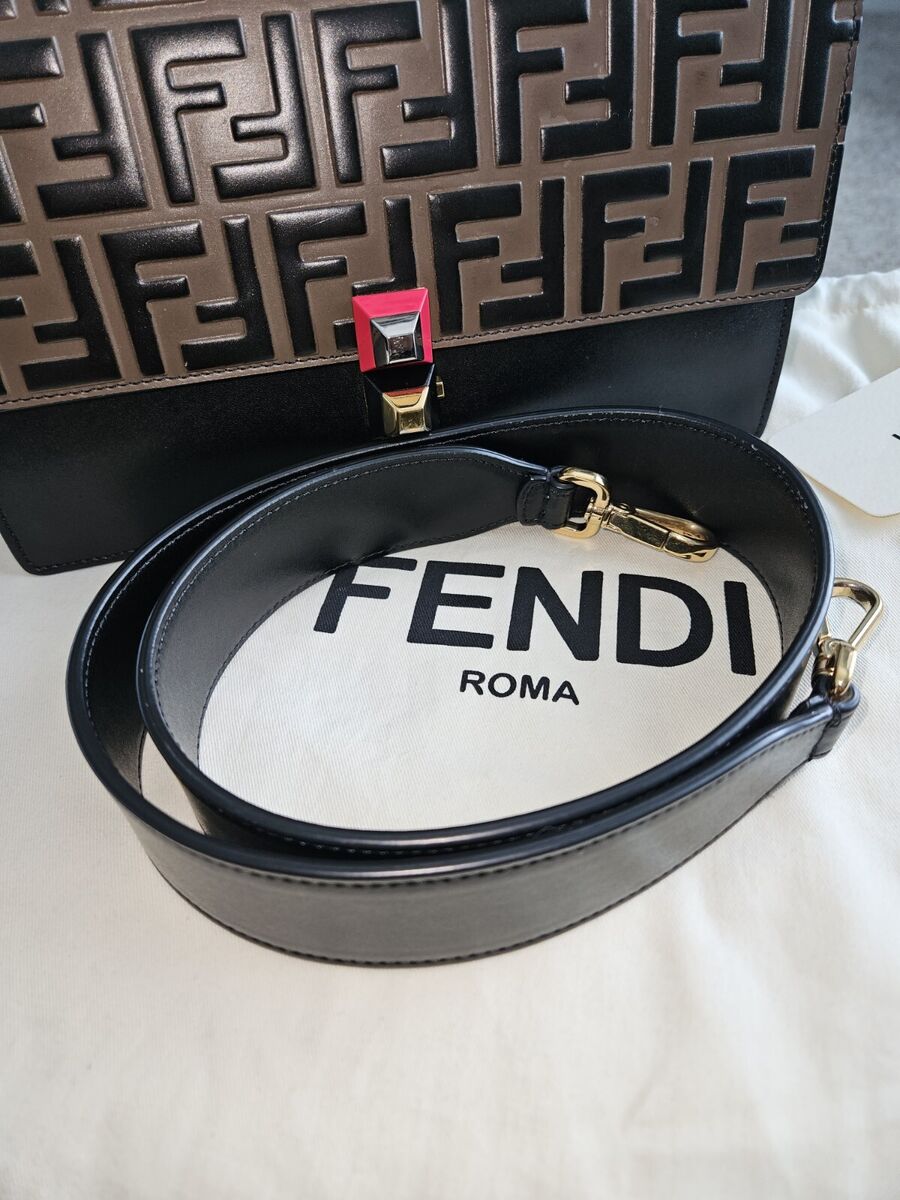 Fendi Kan I Bag Zucca Embossed Leather Medium | eBay Fendi Kan I Bag Zucca Embossed Leather Medium | eBay