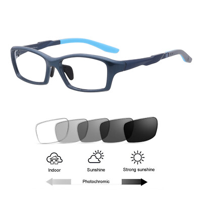 New Sporty Full Rim Photochromic Grey Reading Glasses Readers Sunglasses VU400