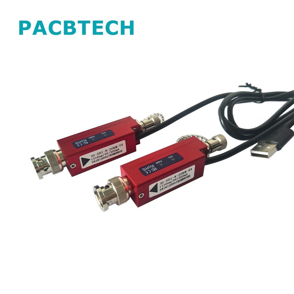 Mini convertidor de fibra 3G SDI de 20 km 1080 60 Hz 3g-SDI extensor óptico de fibra ST Foto 4 de 4