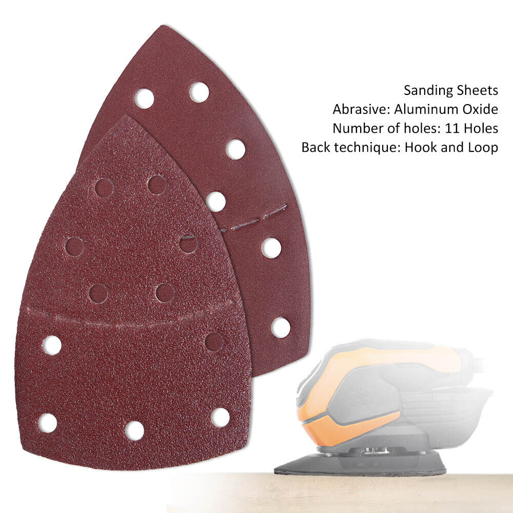 40X Abrasive Sanding Sheets For Bosch PSM 100A Detail Palm Sander 40180 Grit UK eBay