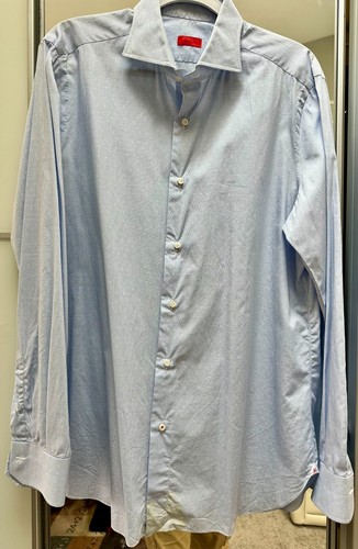 NWOT Isaia Button Down Shirt Dress Shirt 17 x 43 - Picture 2 of 6