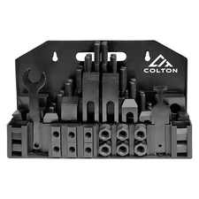 Colton 58010 | 60Pc Premium 5/8" T-Slot Clamping Kit 1/2"-13 UNC Thread