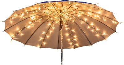GLOBO Quantas LED Schirmbeleuchtung  Kunststoff mit 120 LEDs