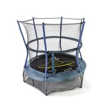 Round Space Explorer Mini Trampoline with Enclosure Size:48", New, Free shipping