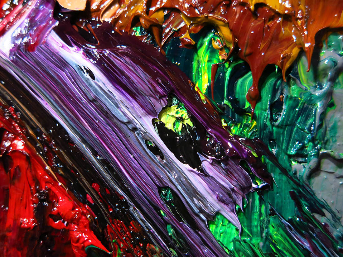 LANDSCAPE OIL█PAINTING█IMPRESSIONIST OUTSIDER█ART█SIGNED ABSTRACT ORIGINAL█DECO