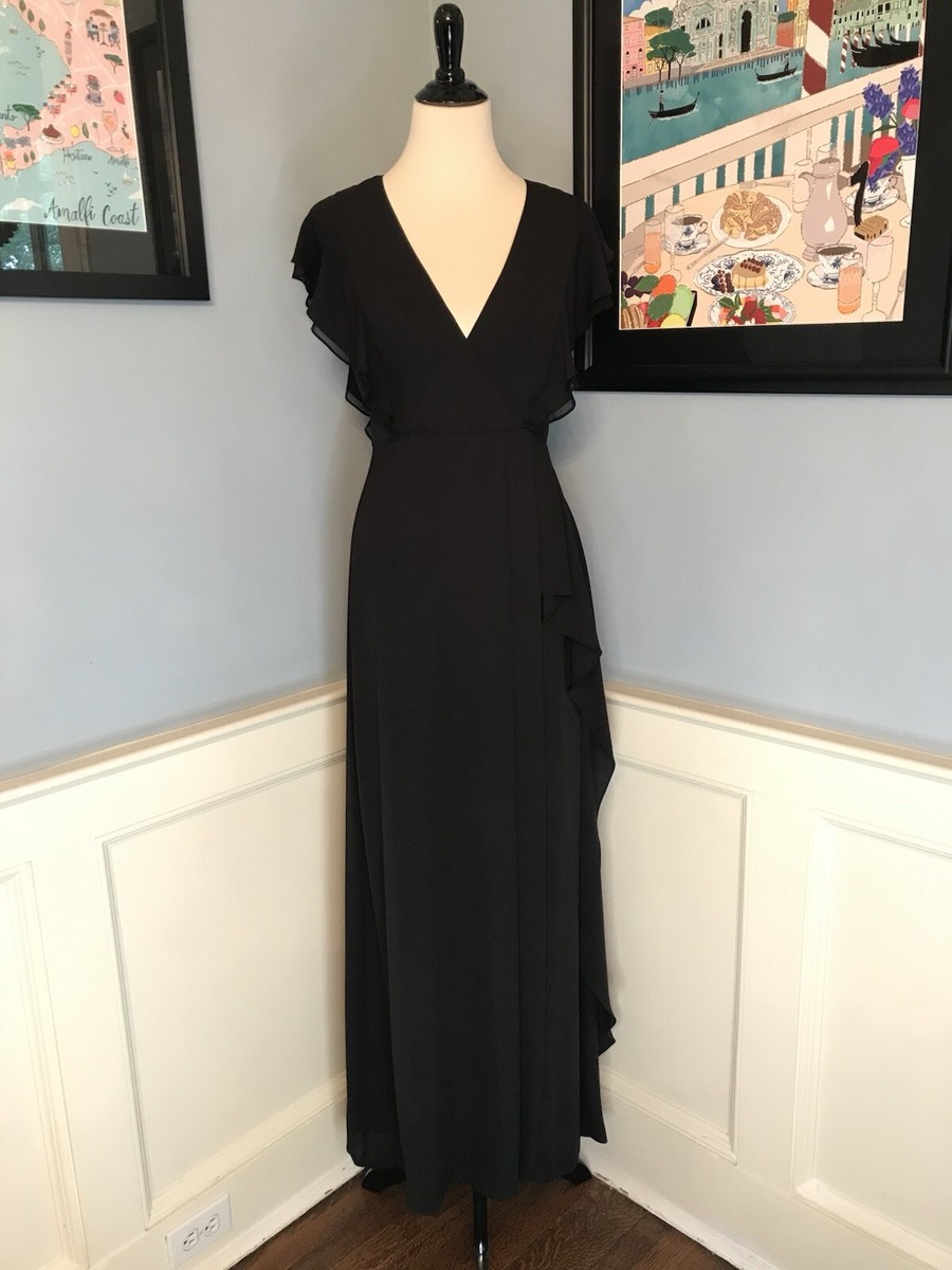 bcbg long chiffon dress BCBGMAXAZRIA Janisa Ruffle Maxi Dress