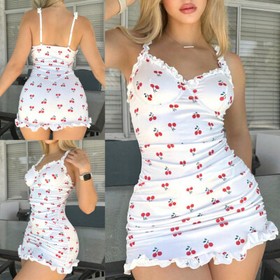 Women's Sexy-Lingerie Babydoll Bodycon Sleepwear Underwear Lace Dress Nightwear