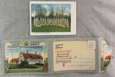 Antique Postcard Folder Mooseheart Illinois Multiple Views
