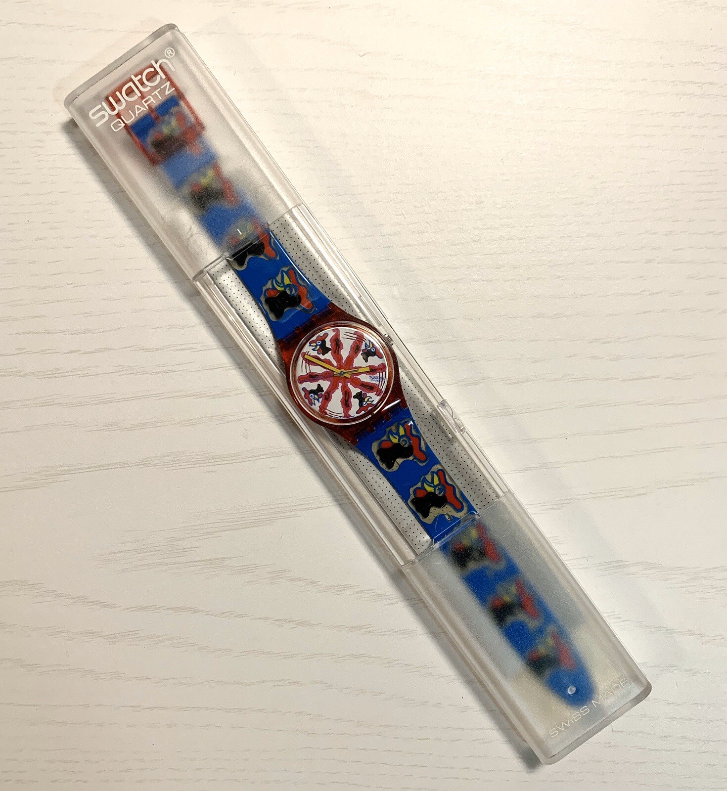 Swatch Watch Chicchirichi Egg Carton 1992 GR112 Massimo Swatch Watch Chicchirichi Egg Carton 1992 GR112 Massimo