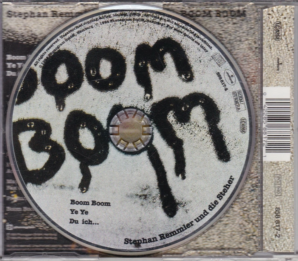 STEPHAN REMMLER und die Steher - BOOM BOOM Single / Maxi - CD / EP HÜH TRIO rar - Bild 2 von 3