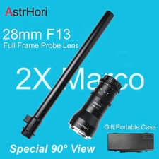 AstrHori 28mm F13 2X Full Frame Macro Probe Camera Lens 90° for Sony E-Mount 