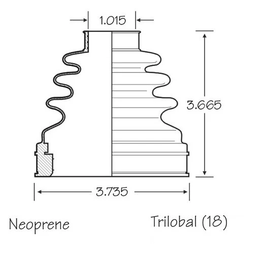 Juego de 4 kit de arranque eje CV delantero interior exterior para Nissan Murano 2009-2014 Foto 4 de 4