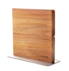 Hanseküche Messerblock magnetisch aus Akazienholz - Doppelseitiger Messerhalter